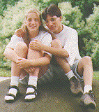 Us on a rock
